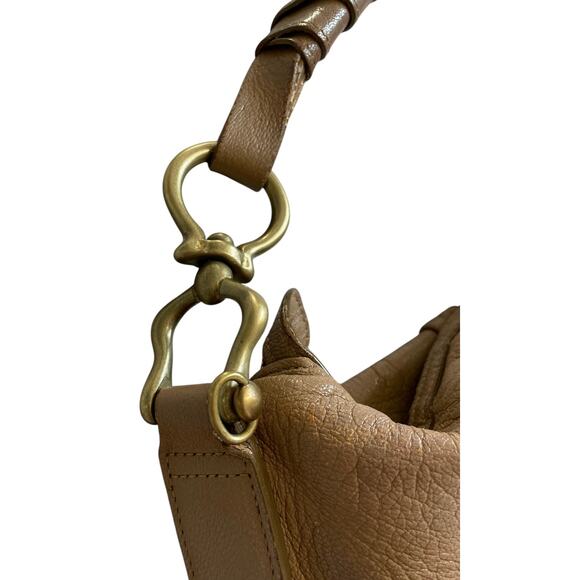 TOFF & LOADSTONE Leather Shoulder Bag Tan - Picture 8 of 12